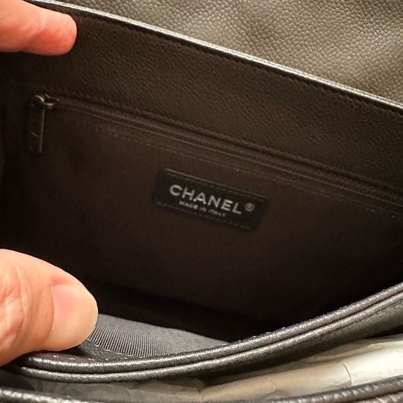 NWT Chanel Black Caviar Quilted Flap Bag - Picture 8 of 15